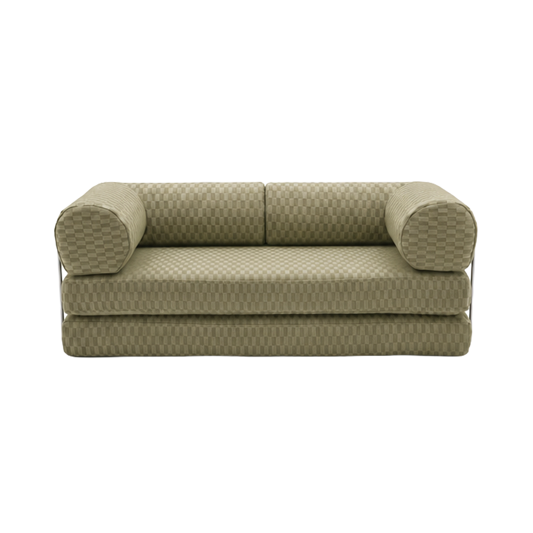 Pistachio Checker Sofa