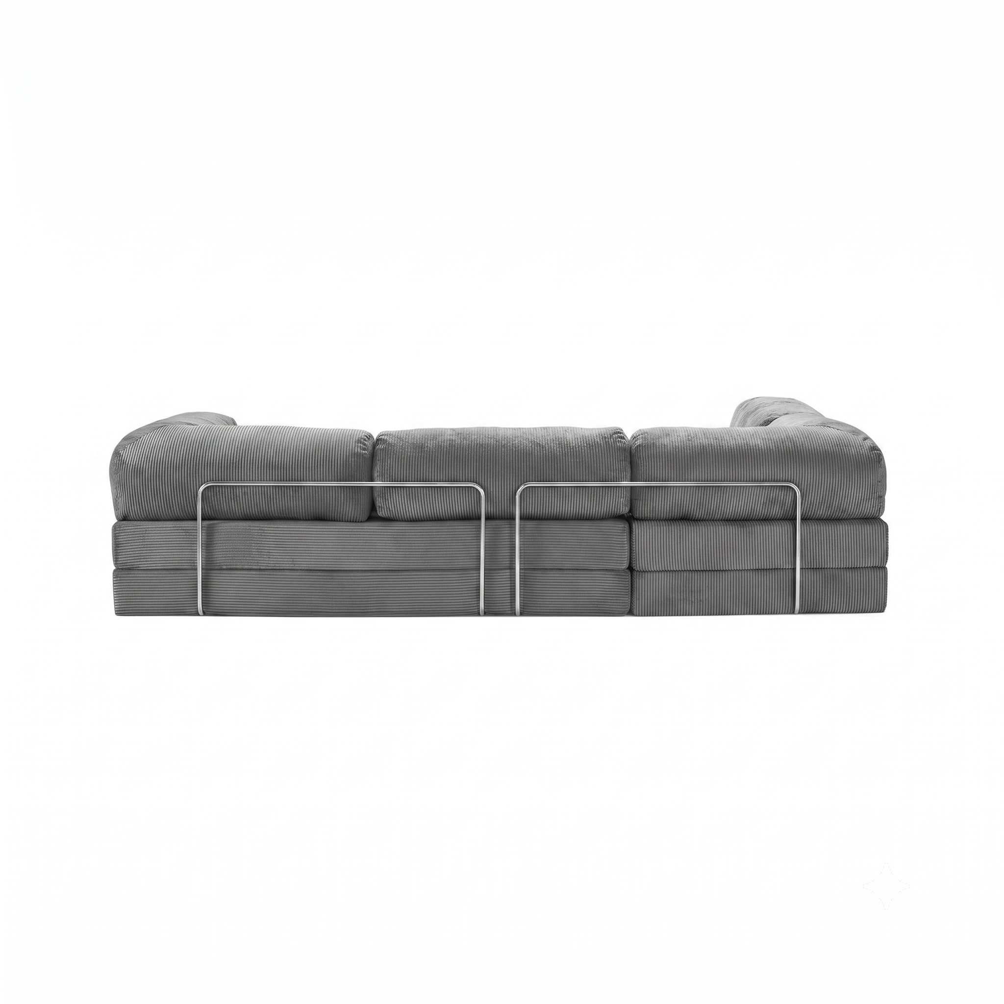 T-Sofa L-Shape - Open End Dark Grey