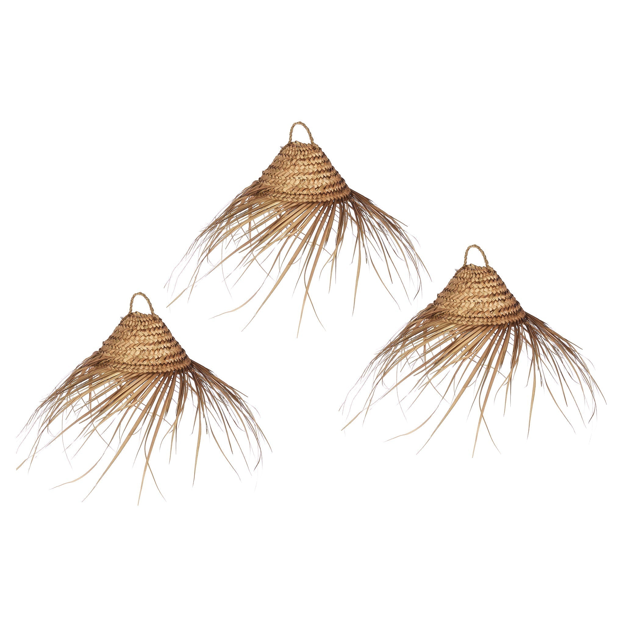 Sun-Hat Lampshade Set (Set of 3) - Bohowoodland