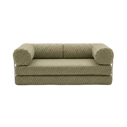 Pistachio Checker Sofa