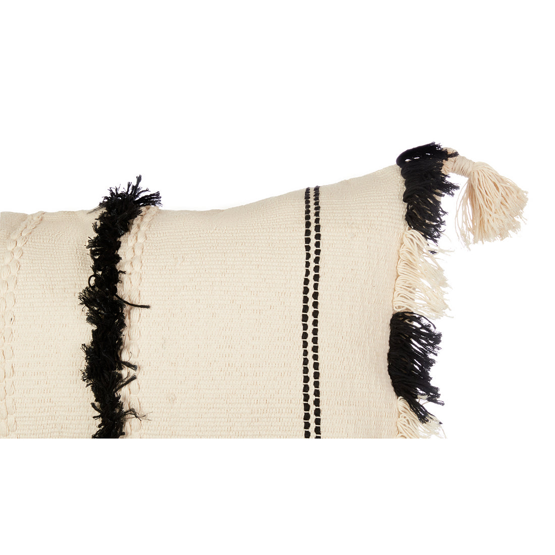 Black &amp; white Tufted Cushion
