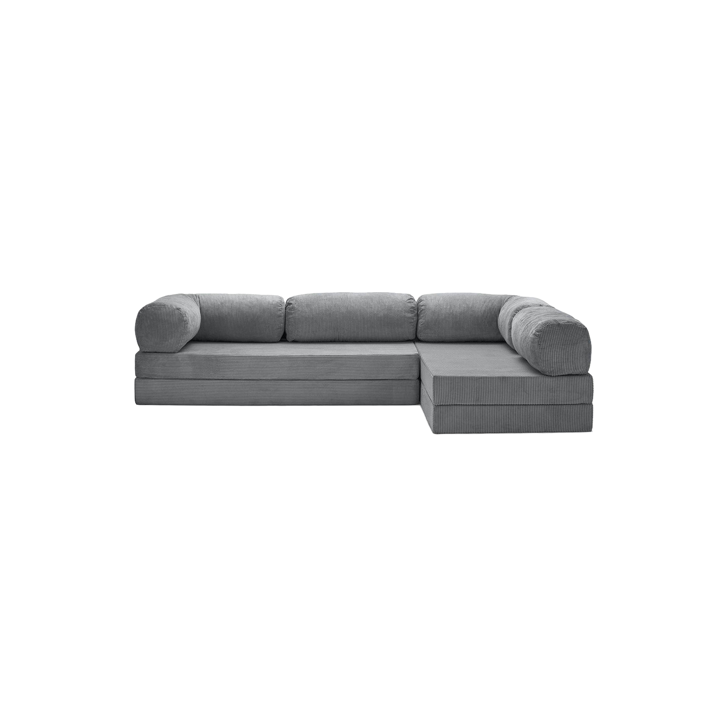 T-Sofa L-Shape - Open End Dark Grey
