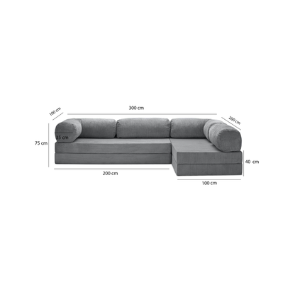 T-Sofa L-Shape - Open End