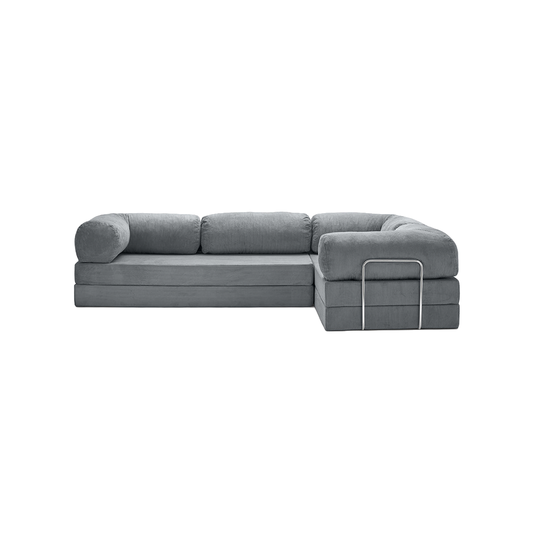 T-Sofa L-Shape - Closed End Dark Grey