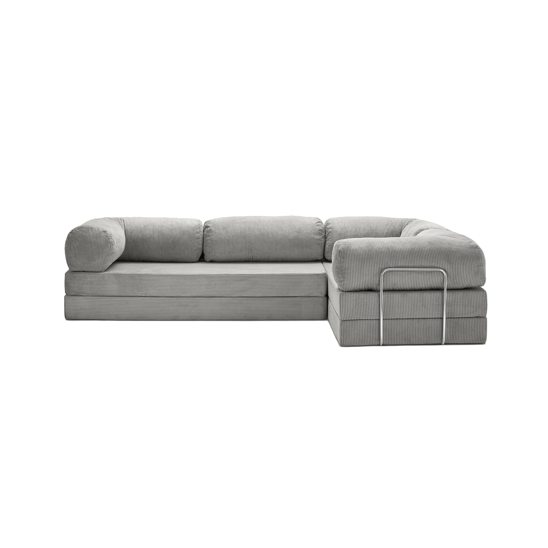 T-Sofa L-Shape - Closed End Light Grey
