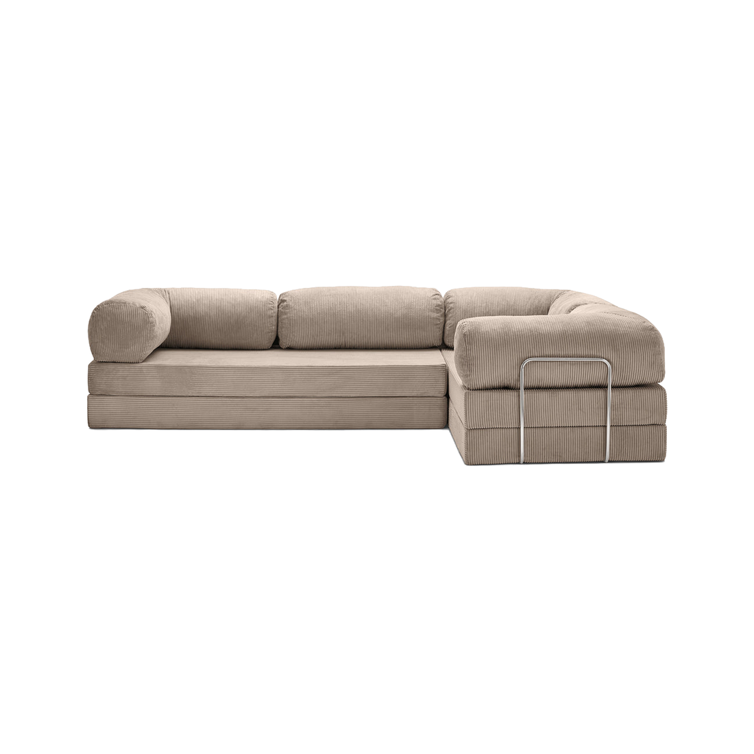 T-Sofa L-Shape - Closed End Sand