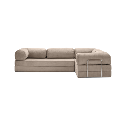 T-Sofa L-Shape - Closed End Sand