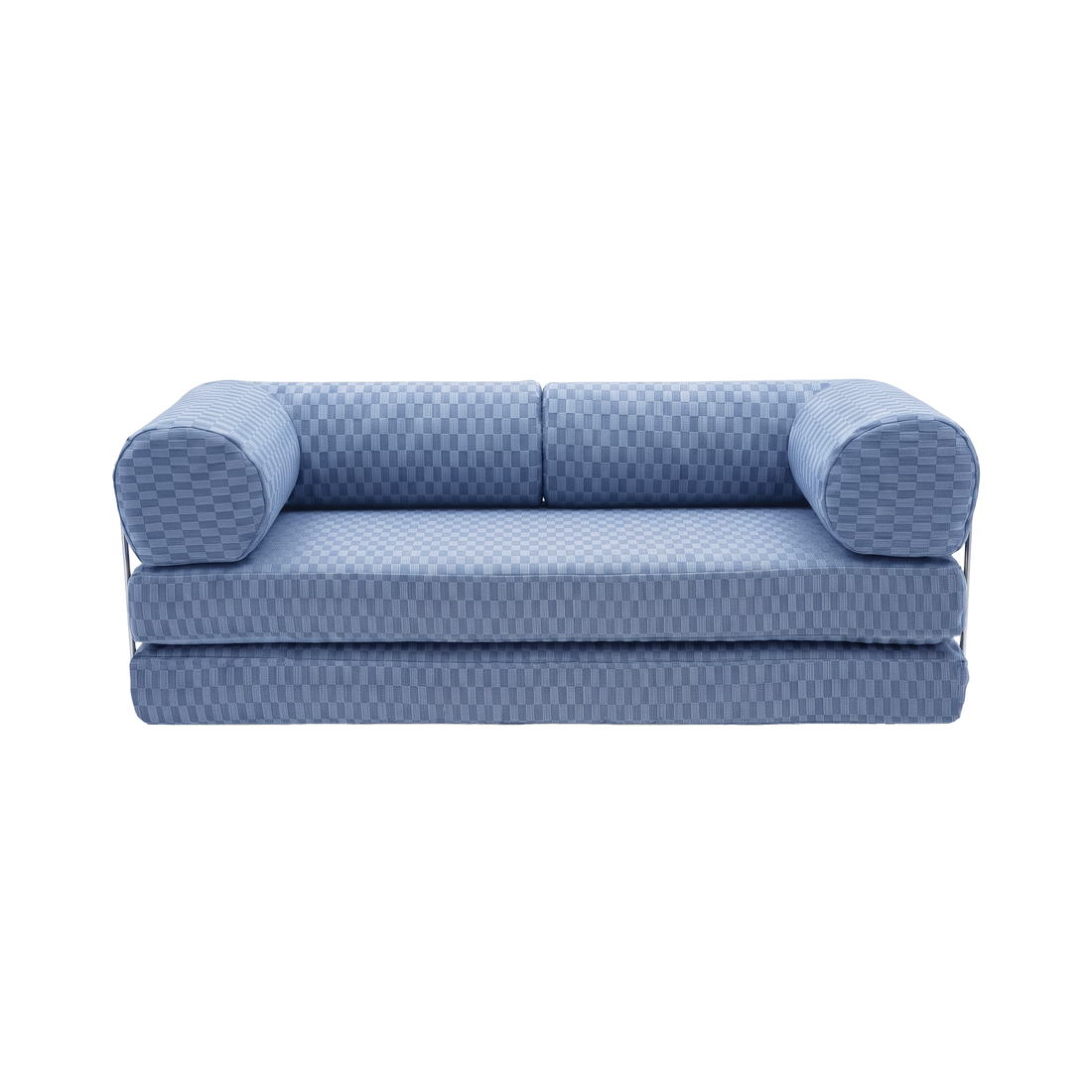 Blueberry Checkered Sofa