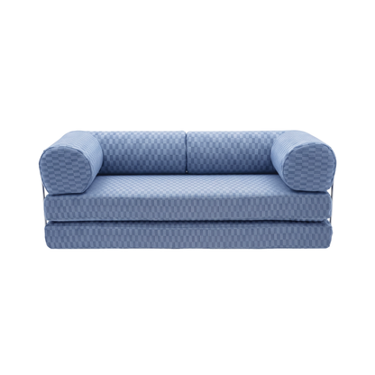 Blueberry Checkered Sofa