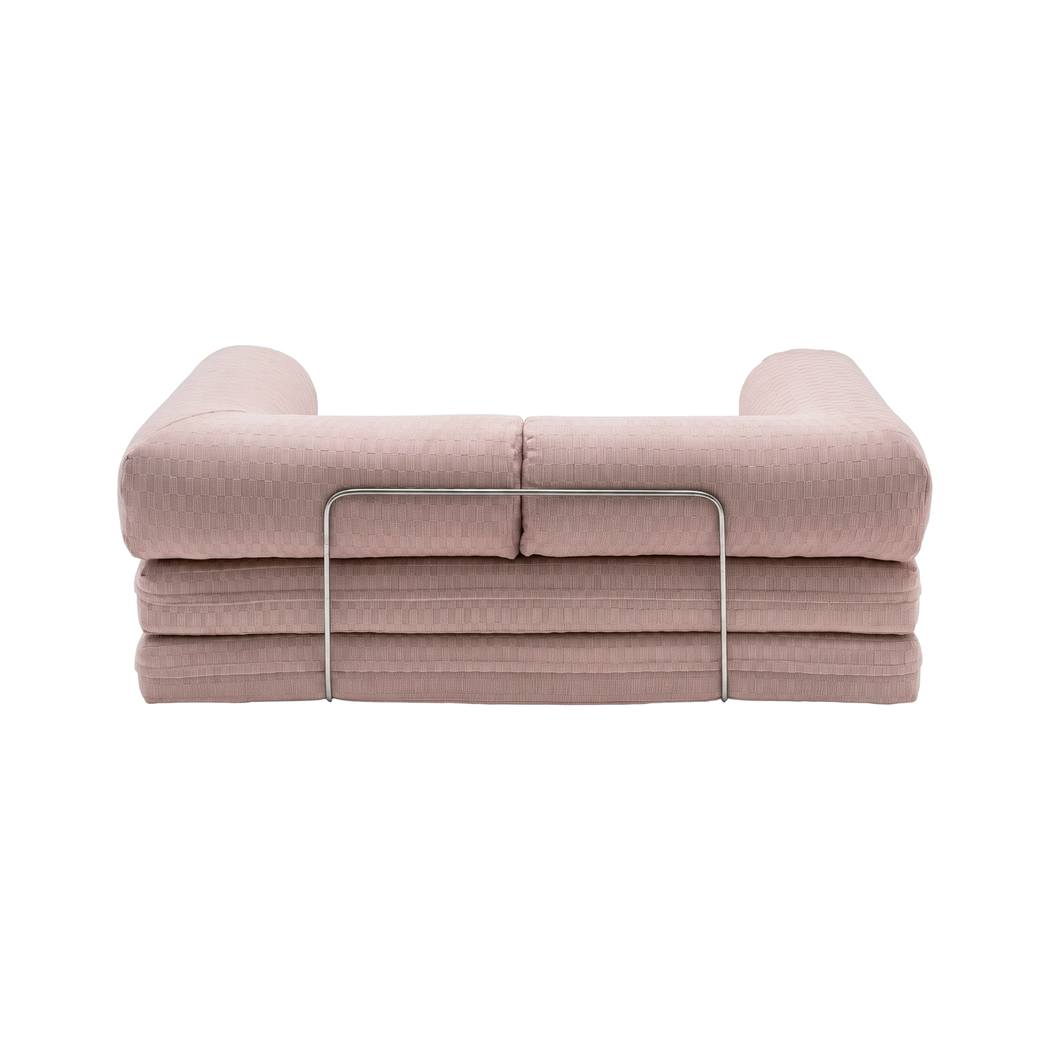 Peach Cream Checkered Sofa