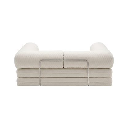 Vanilla Bean Checkered Sofa