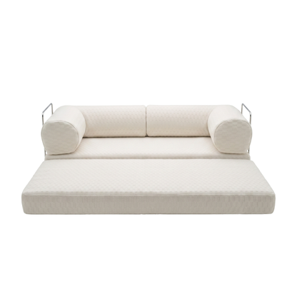 Vanilla Bean Checkered Sofa