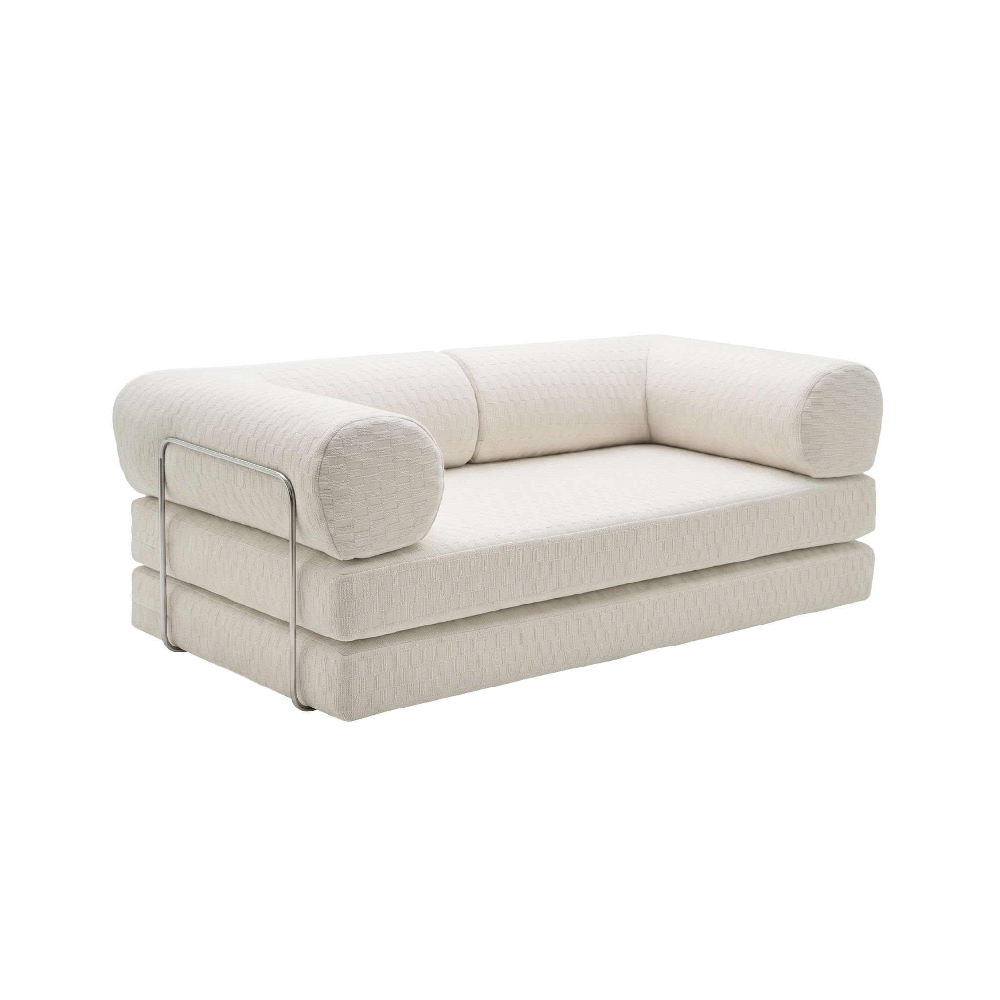 Vanilla Bean Checkered Sofa