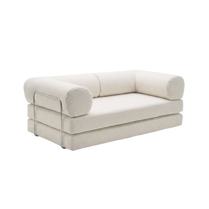 Vanilla Bean Checkered Sofa