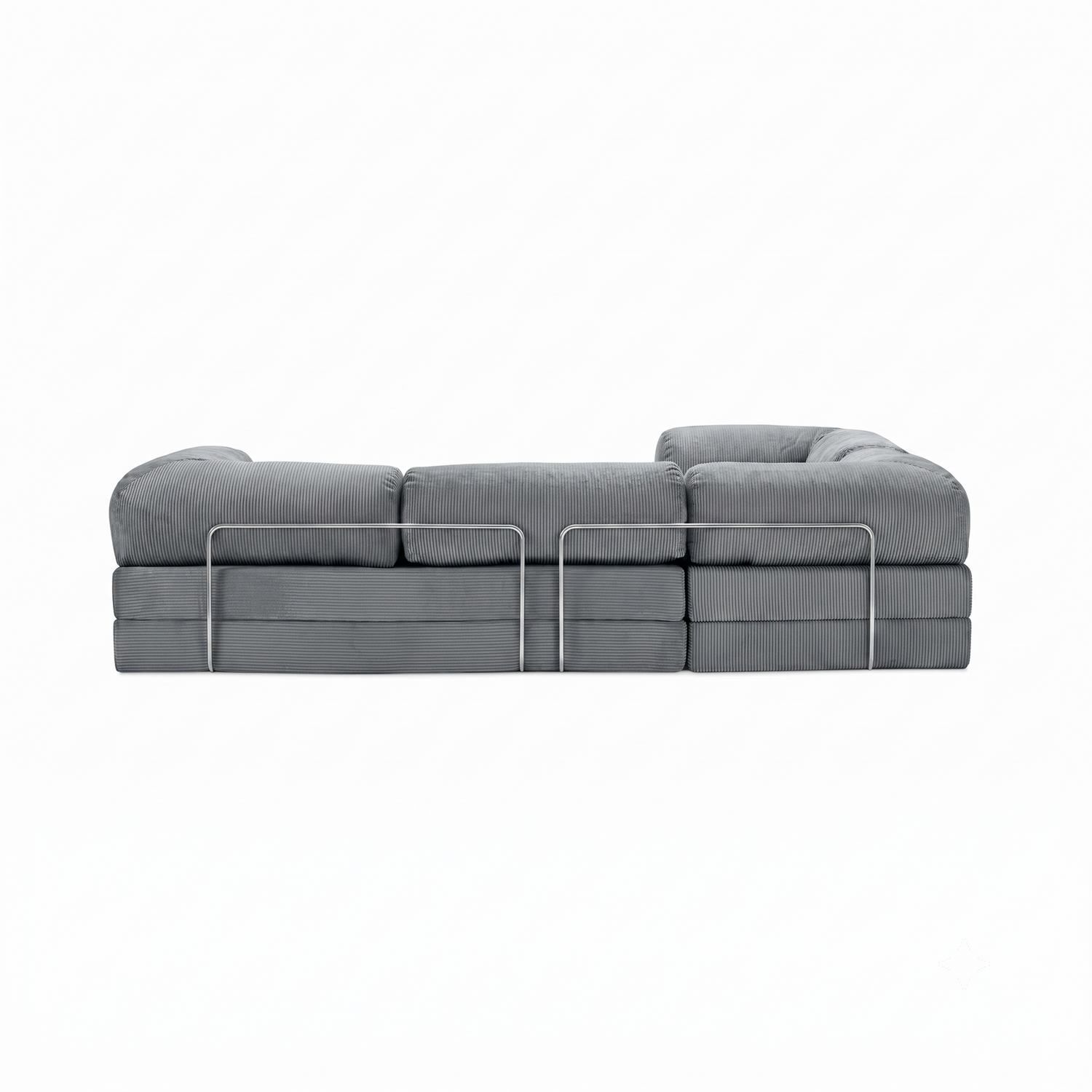 T-Sofa L-Shape - Closed End Dark Grey