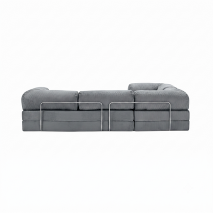 T-Sofa L-Shape - Closed End Dark Grey