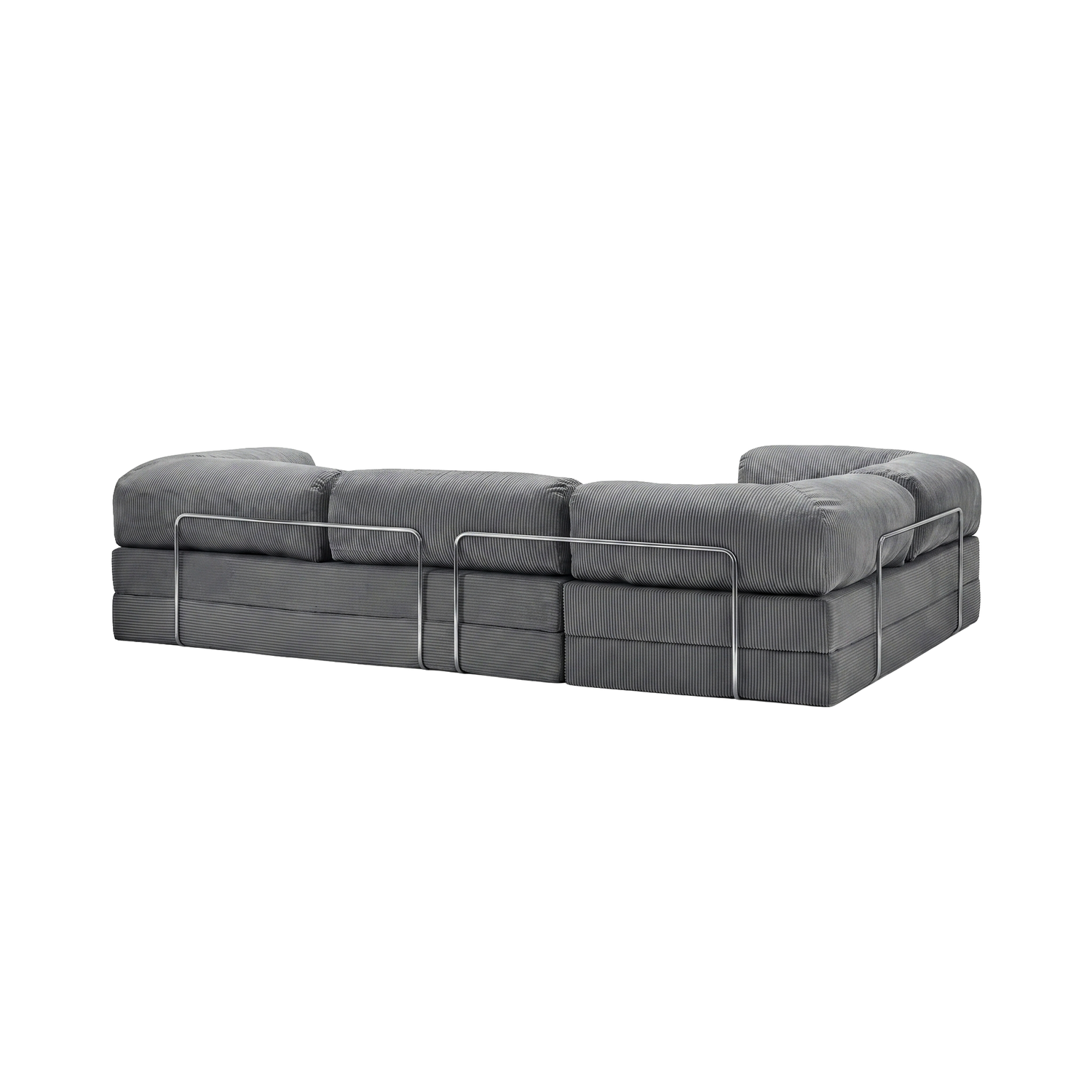 T-Sofa L-Shape - Closed End Dark Grey