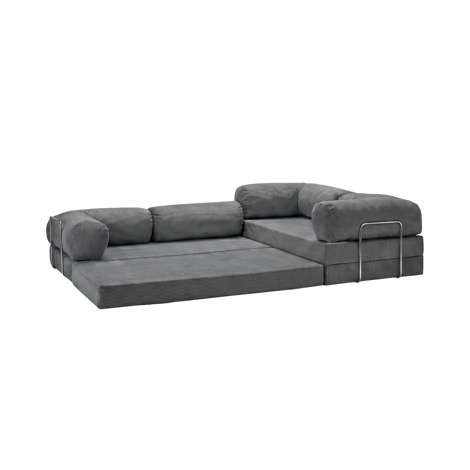 T-Sofa L-Shape - Closed End Dark Grey