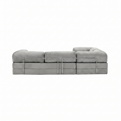T-Sofa L-Shape - Closed End Light Grey