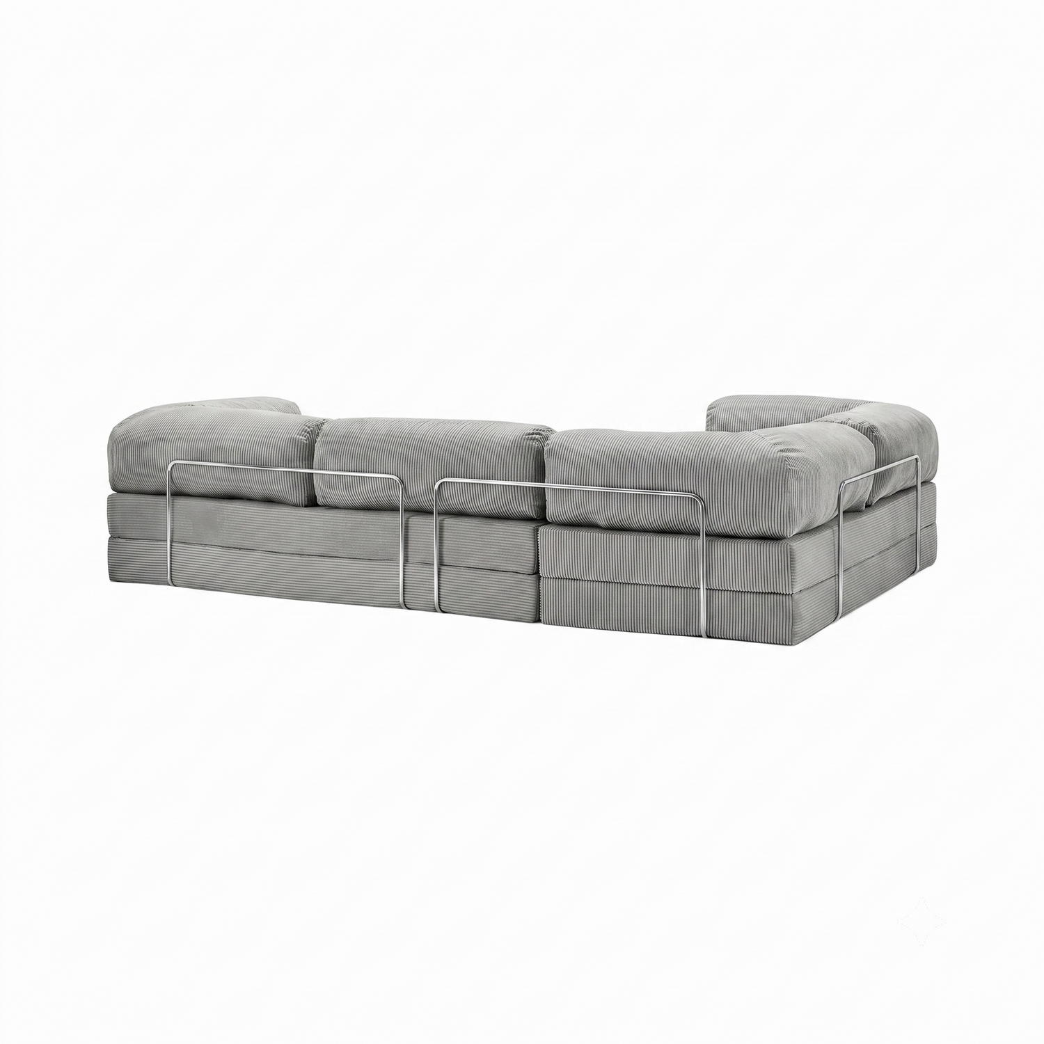 T-Sofa L-Shape - Closed End Light Grey