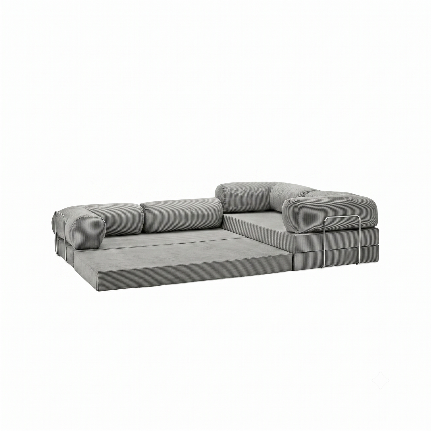 T-Sofa L-Shape - Closed End Light Grey