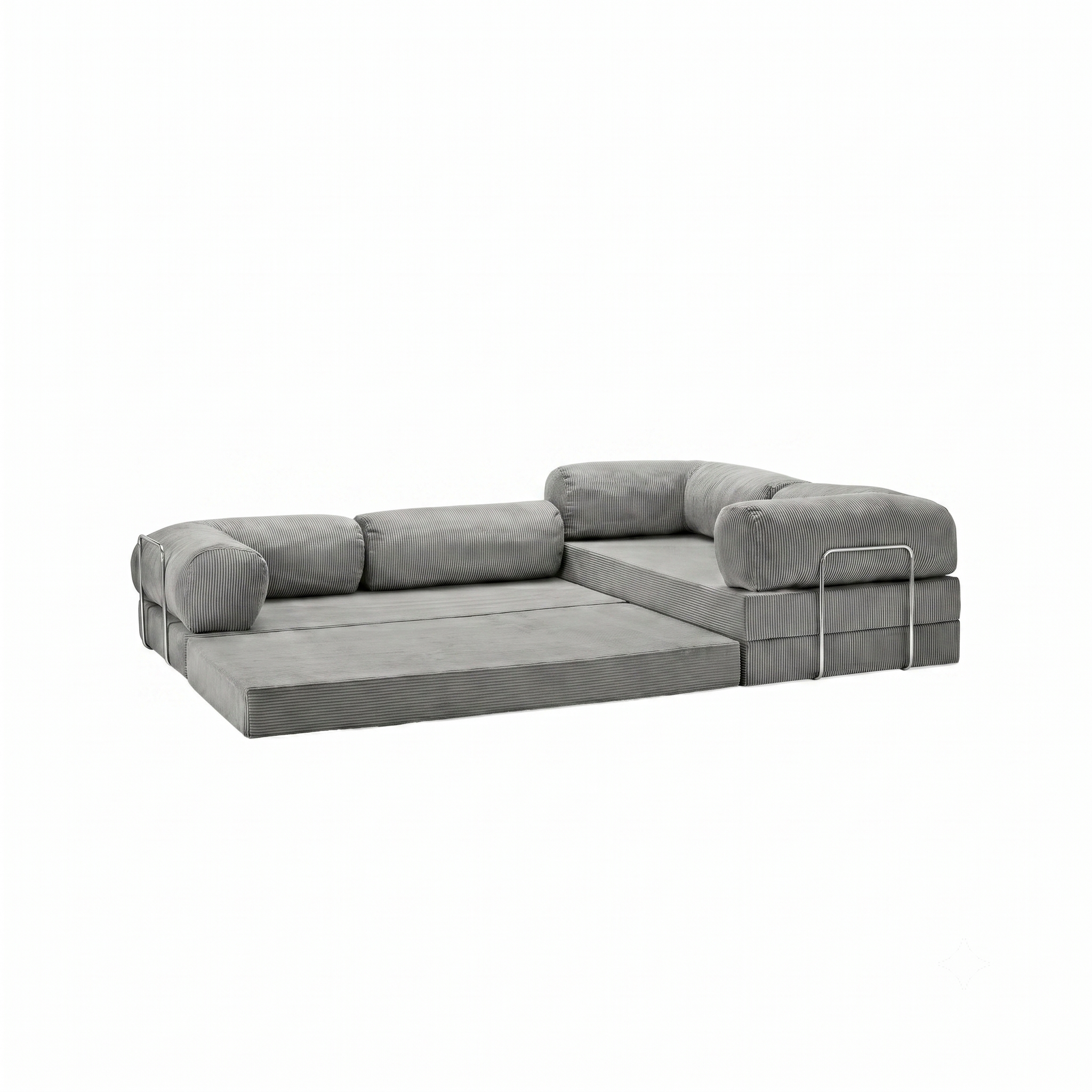 T-Sofa L-Shape - Closed End Light Grey