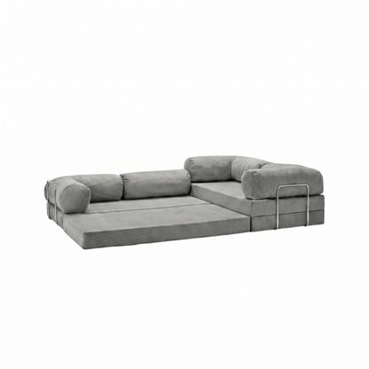 T-Sofa L-Shape - Closed End Light Grey