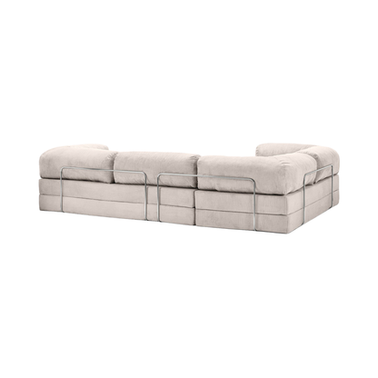 T-Sofa L-Shape - Closed End Off White