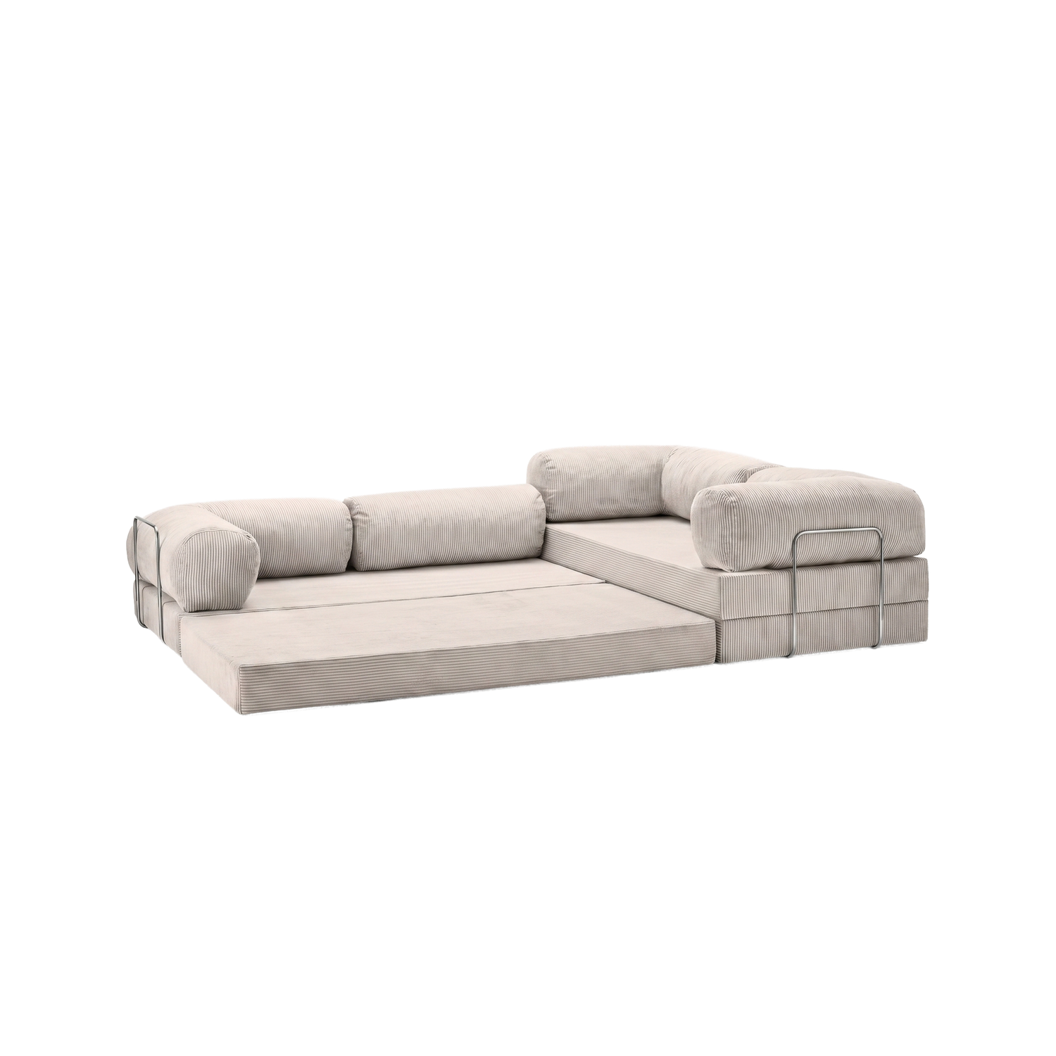 T-Sofa L-Shape - Closed End Off White