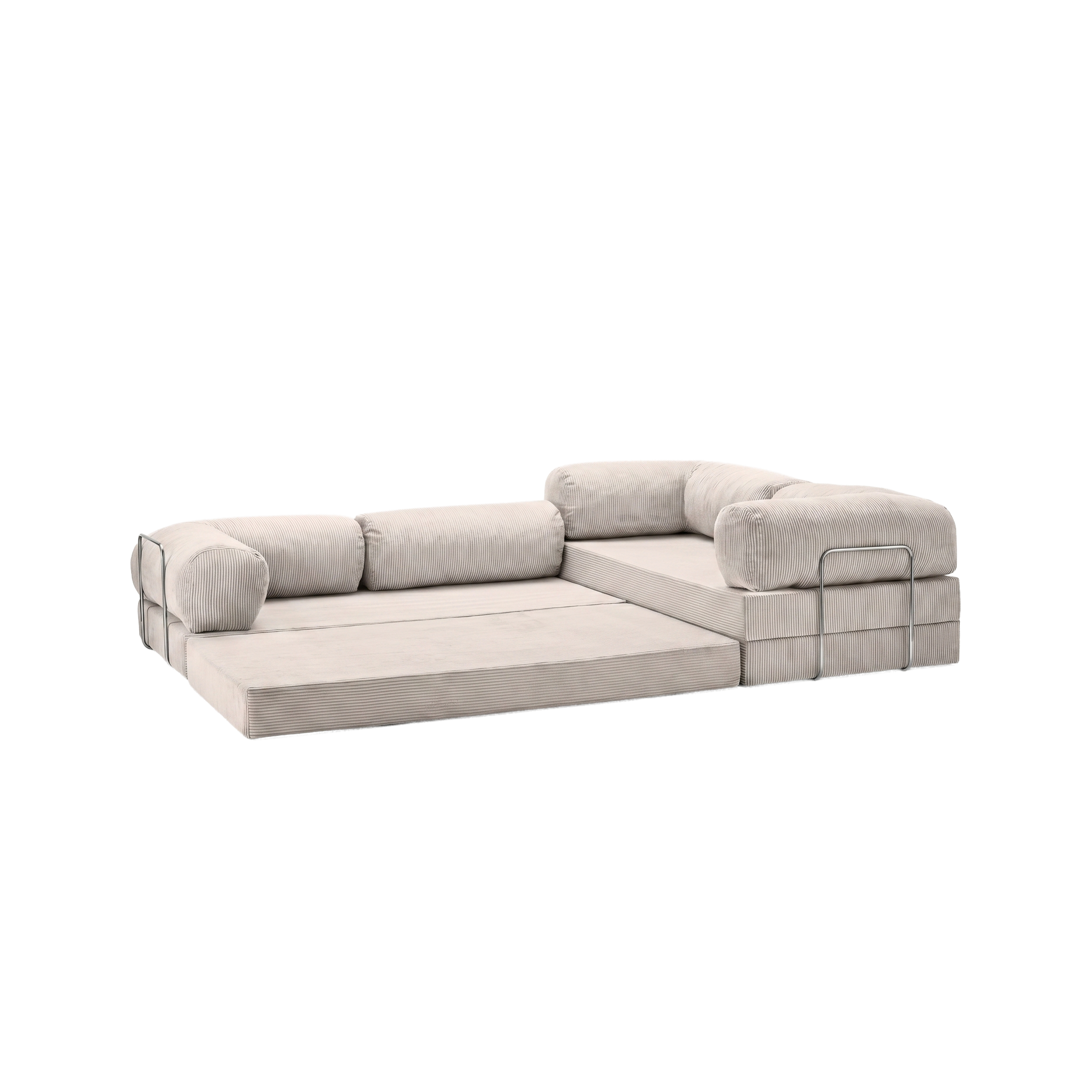 T-Sofa L-Shape - Closed End Off White