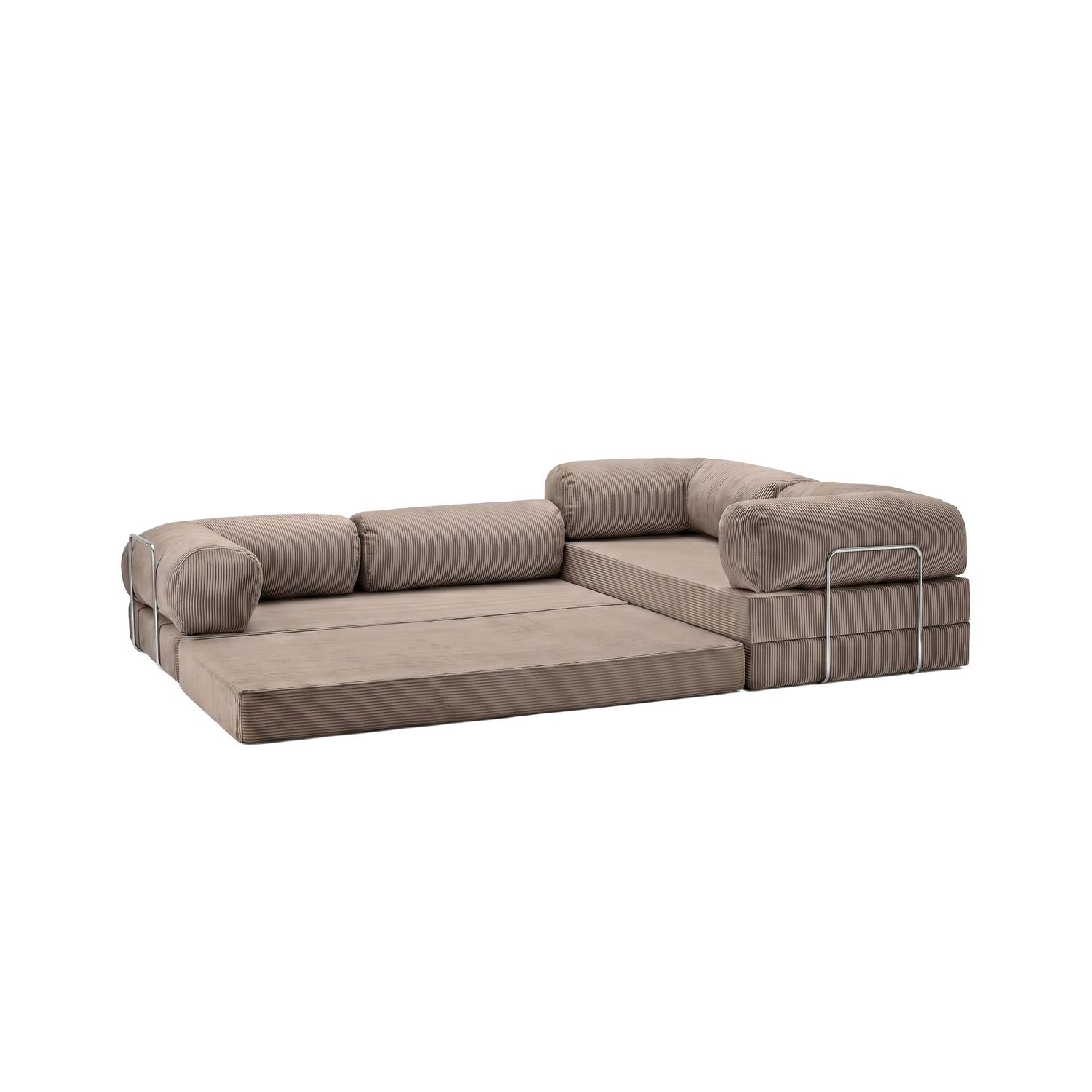T-Sofa L-Shape - Closed End Sand