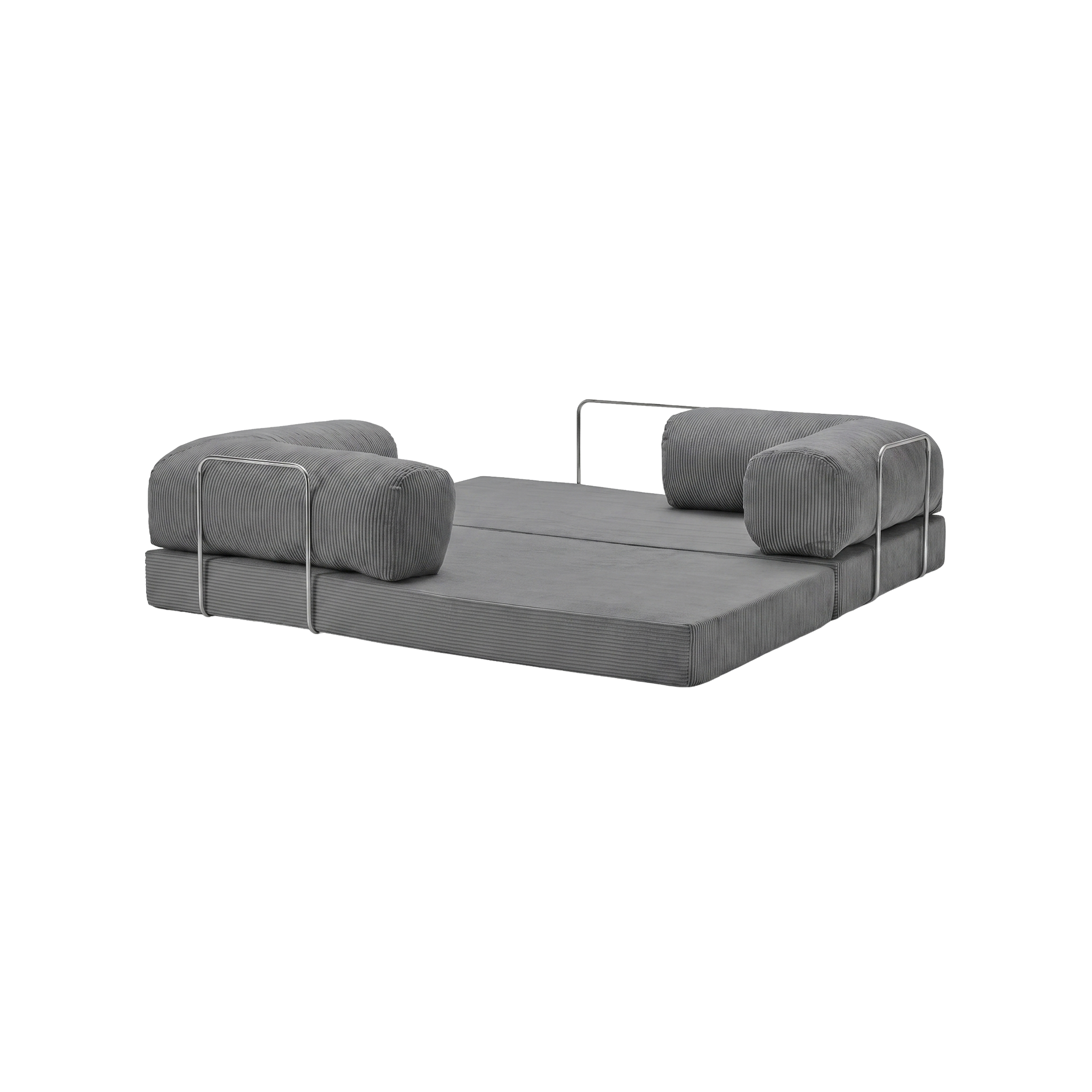 T-Sofa Love Seat - Dark Grey