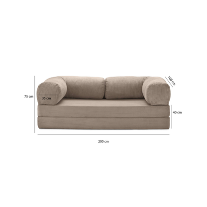 T-Sofa Love Seat - Sand
