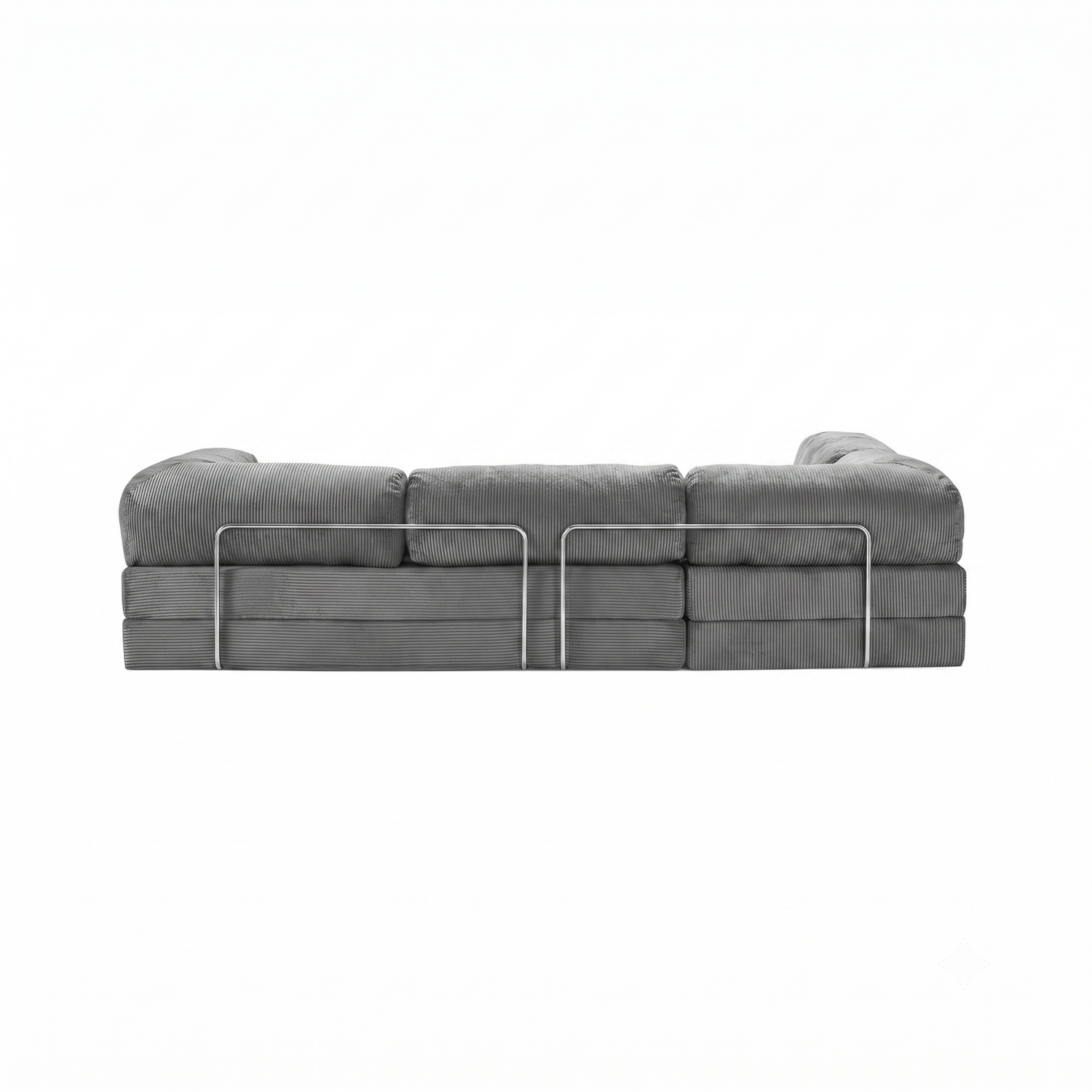T-Sofa L-Shape - Open End Dark Grey