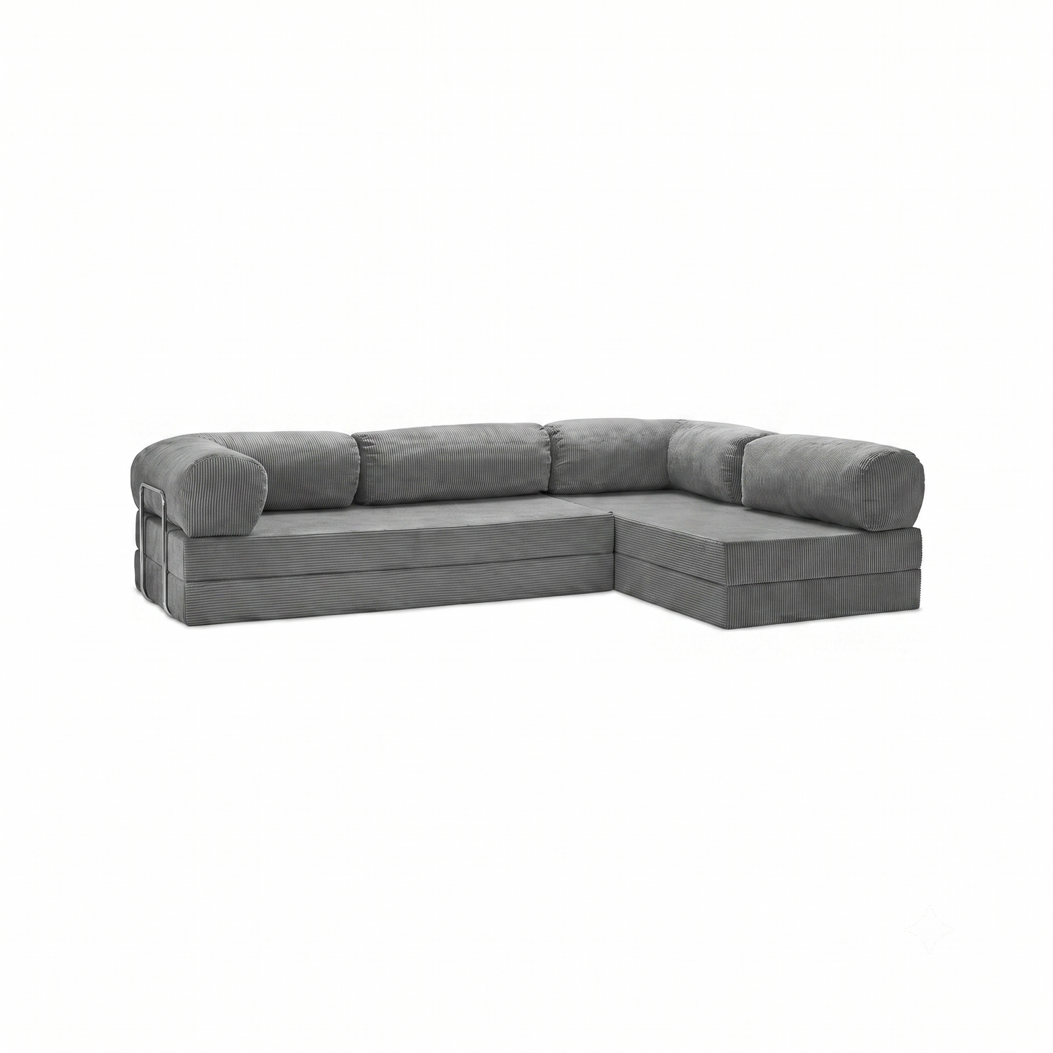 T-Sofa L-Shape - Open End Dark Grey