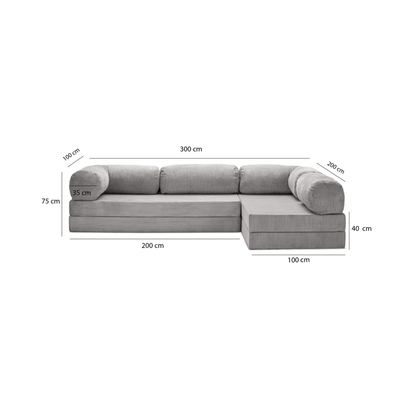 T-Sofa L-Shape - Open End