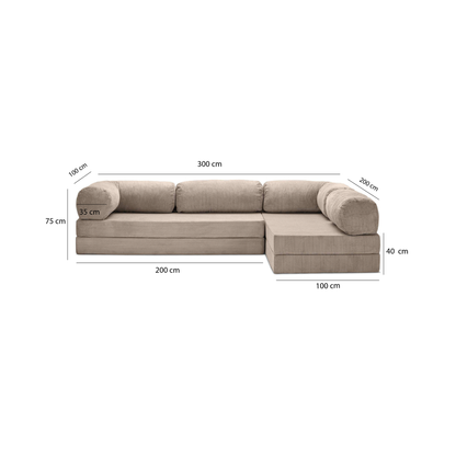 T-Sofa L-Shape - Open End